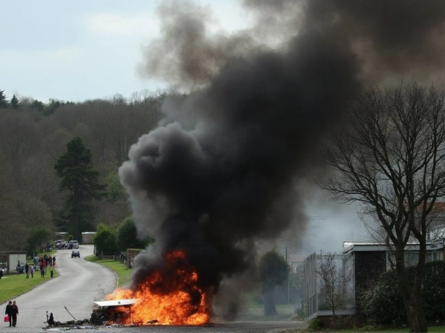 Plane crash at Isle of Wight holiday park: tourists watch as bystanders pull two from burning wreck